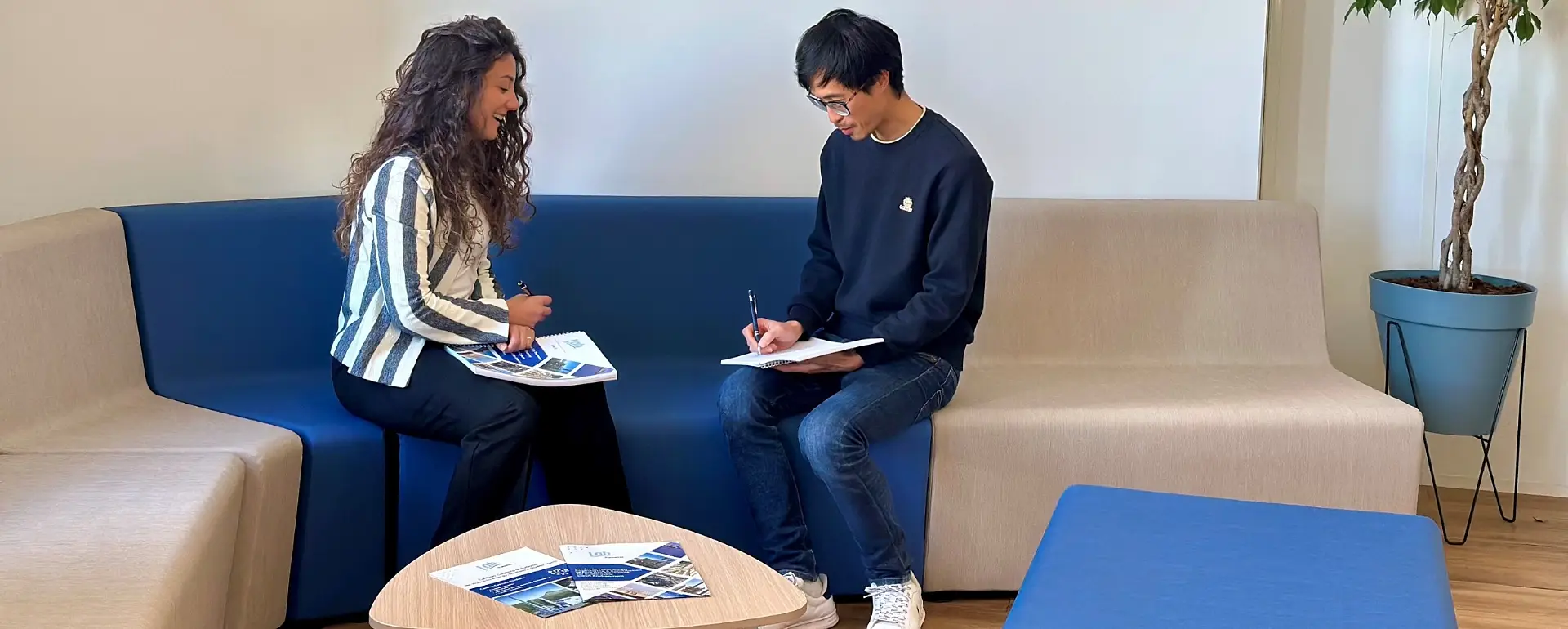 LAB engineers collaborating on flue gas treatment and emission reduction technologies