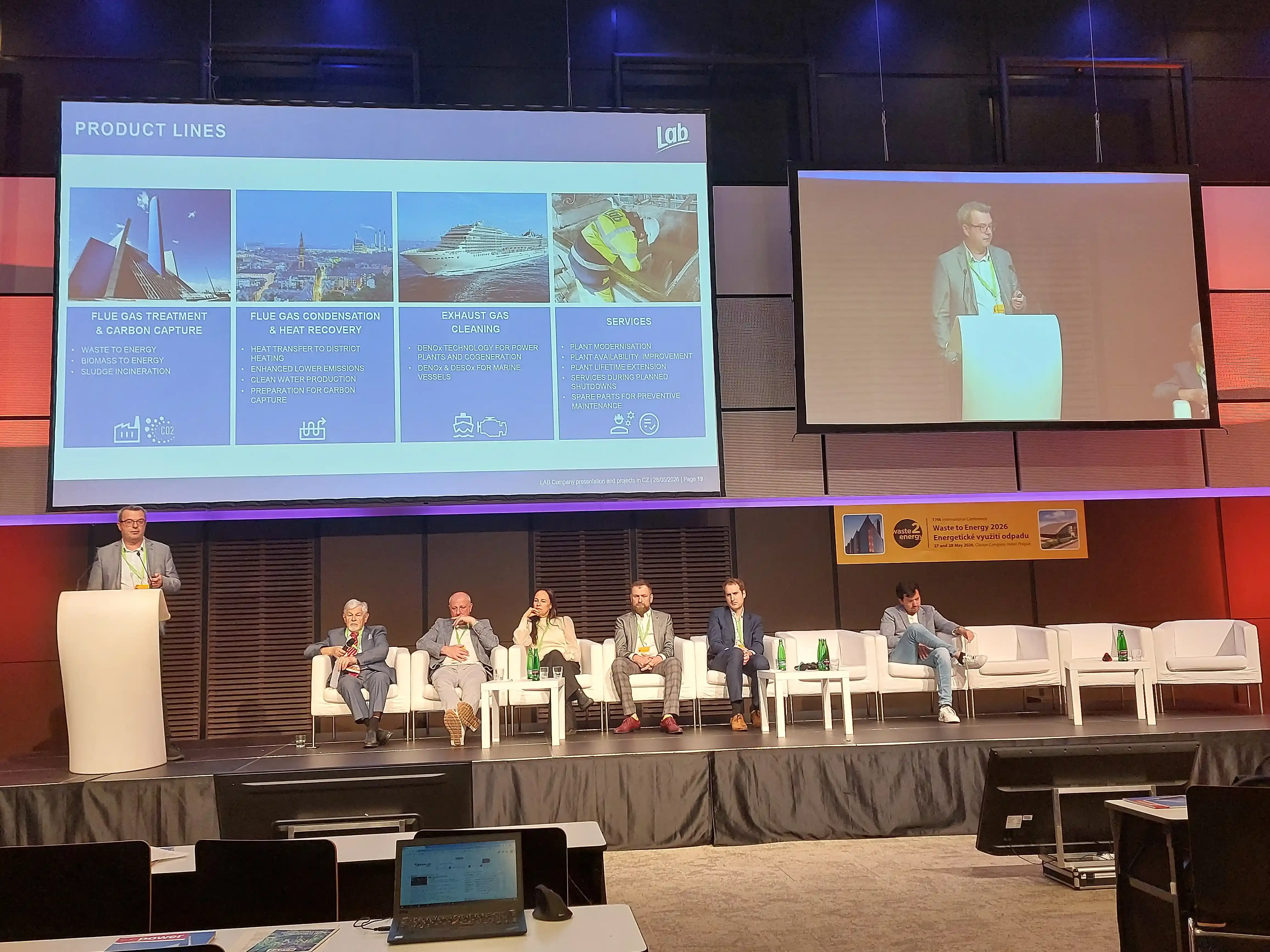 LAB participe à la conférence Waste-to-Energy 2026 à Prague avec une table ronde d’experts autour de la valorisation énergétique des déchets et du traitement des émissions.