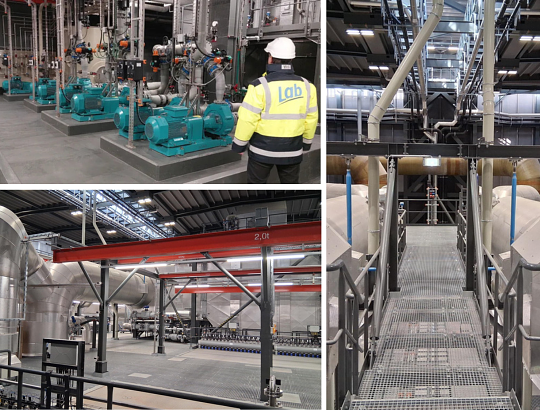 Installation de traitement des fumées LAB sur le projet KENOVA à Zuchwil, Suisse