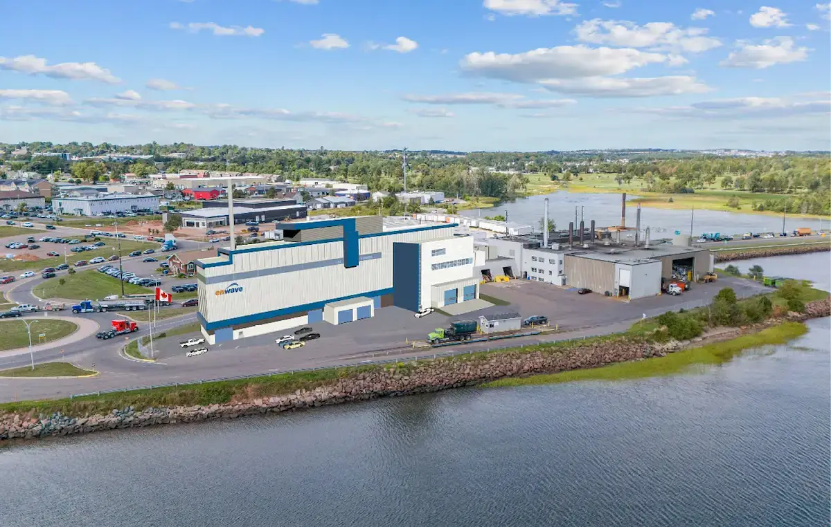 Installation de traitement des fumées pour une usine de valorisation énergétique des déchets à Charlottetown conçue par LAB