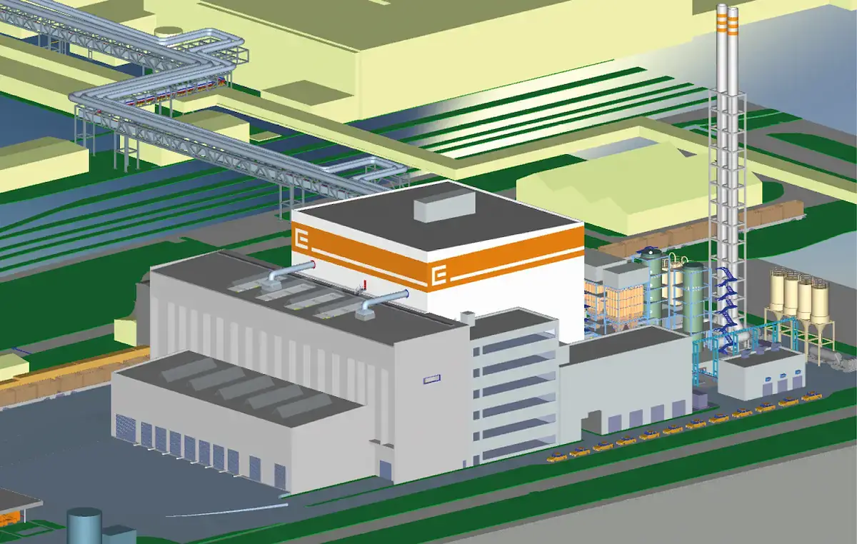 Installation de traitement des fumées pour une unité de valorisation énergétique des déchets à Melnik conçue par LAB