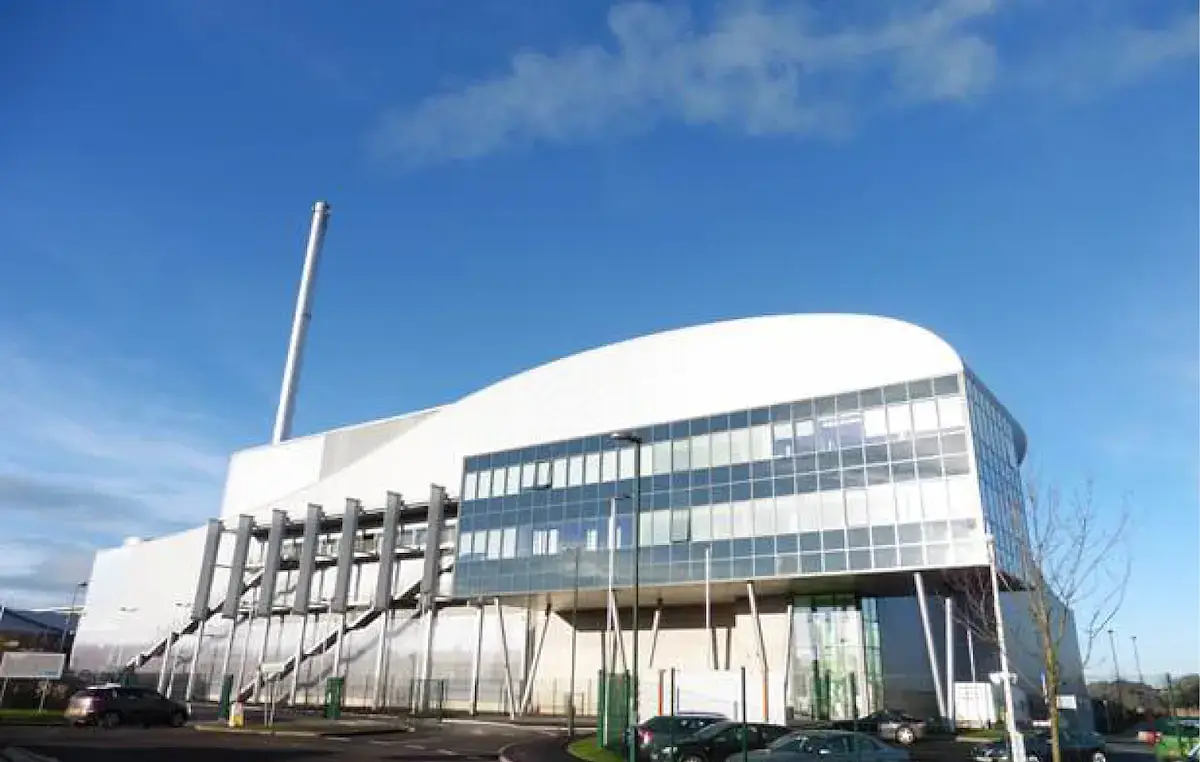 Shropshire Waste-to-Energy facility equipped with a LAB flue gas treatment system designed to reduce atmospheric emissions