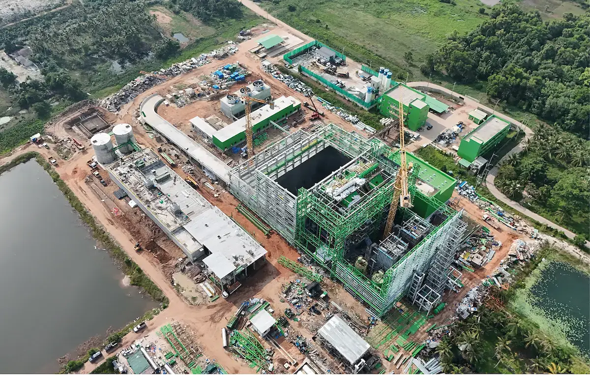 Installation de traitement des fumées pour une unité de valorisation énergétique des déchets à Songkhla conçue par LAB