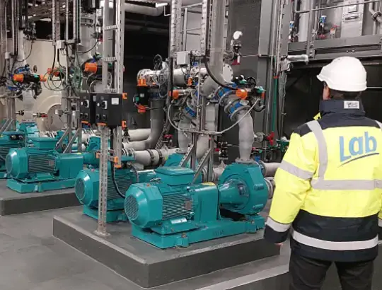 Flue gas treatment equipment installed at the KENOVA Waste-to-Energy plant in Zuchwil, Switzerland