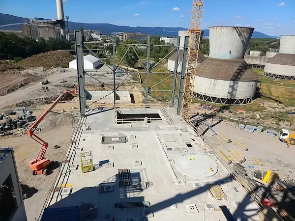 Chantier du système de traitement des fumées à l’usine Waste-to-Energy de Komorany en République tchèque par LAB