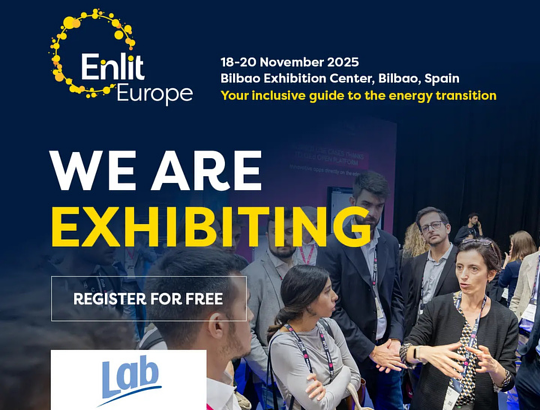 LAB exhibiting at Enlit Europe 2025 energy event in Bilbao